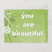 Du bist schön postkarte (Vorderseite)