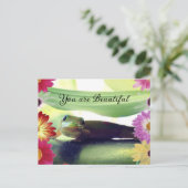 Du bist schön postkarte (Stehend Vorderseite)