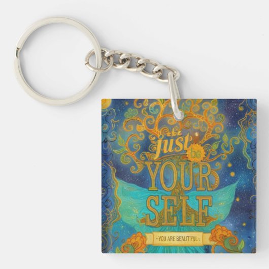 Du bist schön schlüsselanhänger (Vorderseite)