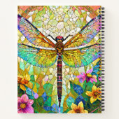 Du bist schön...verkleidete Glasslibelle Notizblock (Rückseite)