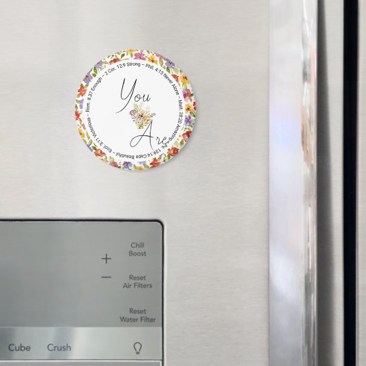 Du bist schöne Schriften Frühling Blumen Magnet (In Situ (Kühlschrank))