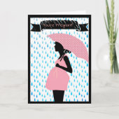 "Du bist schwanger!" Karte (Vorderseite)