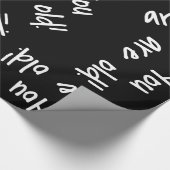 Du bist Schwarz-weißer Geburtstag Geschenkpapier (Ecke)