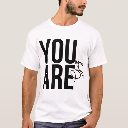 Du bist schwul T-Shirt (Vorderseite)