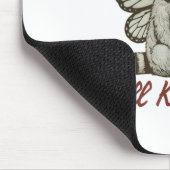 Du bist seltsam, ich behalte dich lustiger Waschbä Mousepad (Ecke)