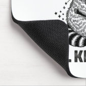 Du bist seltsam, ich behalte dich Waschbär Opossum Mousepad (Ecke)