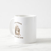 Du bist seltsam, ich werde dich behalten kaffeetasse (Vorderseite Links)
