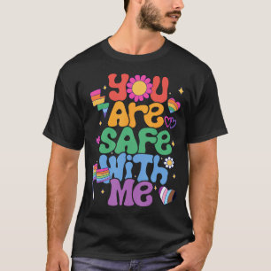 Du bist sicher bei mir Lgbt Lesbisch Schwul Bisexu T-Shirt