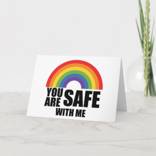 Du bist sicher bei mir LGBTQ Regenbogen Stolz