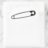 Du bist sicher bei mir... ovaler aufkleber (Tasche)