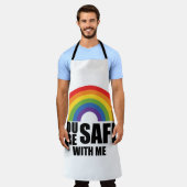 Du bist sicher mit meinem LGBTQ-Regenbogenstolz Schürze (Getragen)