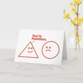 Du bist sinnlos karte (Gelbe Blume)