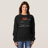 Du bist sinnlos Retro Math Puns Lehrer Apprecia Sweatshirt (Vorne ganz)