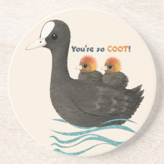 Du bist so BLÄSSHUHN! Kissen Getränkeuntersetzer