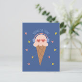 Du bist so cool Eis Valentinstag Karte (Stehend Vorderseite)