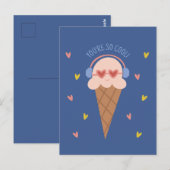 Du bist so cool Eis Valentinstag Karte (Vorne/Hinten)
