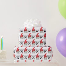 Du bist so Cool Gnomie Gamer Wrapping Paper