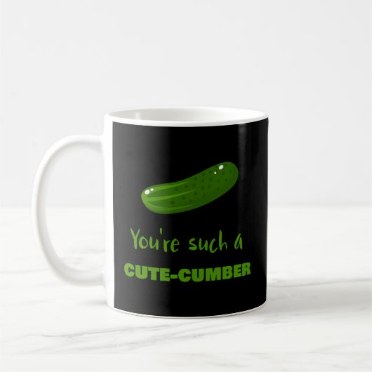 Du bist so ein Niedlich-Cumber Veggie Vegetarier V Kaffeetasse (Links)