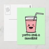 Du bist so ein Smoothie Postkarte (Vorne/Hinten)