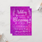 Du bist so ein WUNDERBARER Segen, vollkommen EDITA Karte (Vorderseite/Rückseite Beispiel)