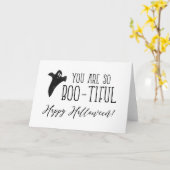 Du bist so ein wunderschönes Halloween Karte (Gelbe Blume)