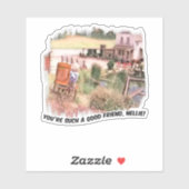 Du bist so eine gute Freundin Nellie! Aufkleber (Blatt)