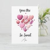 Du bist so eine süße Karte (Stehend Vorderseite)