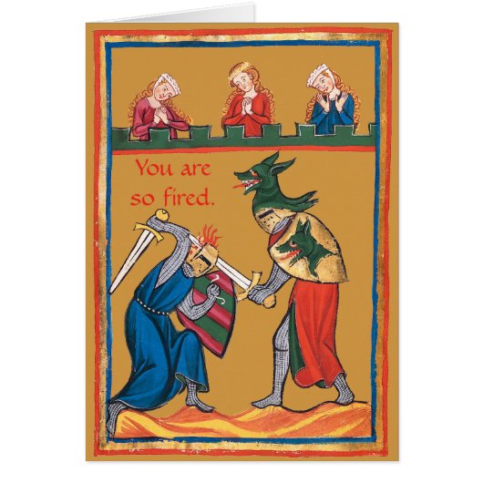 Du bist so entlassen! Personalisierbar! (Vorne)