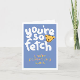 Du bist so fetch blau feiertagskarte