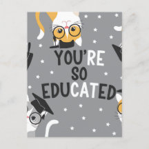 Du bist so gebildeter Funny Cat Abschluss