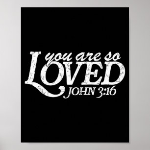 Du bist so geliebt Christlicher Vers Valentinstag  Poster