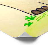 "Du bist so geliebt" Elephant Poster (Ecke)