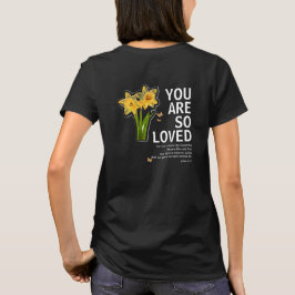 Du bist so geliebt Floral Christian T-Shirt