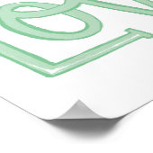 Du bist so geliebt Kinderzimmer-Wandkunst-Druck  Poster (Ecke)