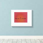 "Du bist so geliebt" Leinwanddruck (Insitu (Holzboden))