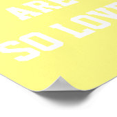 Du bist so lieblich Kids Room Poster (Ecke)