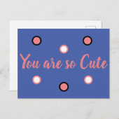 Du bist so niedlich postkarte (Vorne/Hinten)