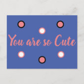 Du bist so niedlich postkarte (Vorderseite)