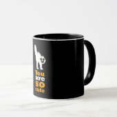 Du bist so niedliche Frustkatze Tasse (VorderseiteRechts)