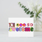 Du bist so Phantastisch Postkarte (Stehend Vorderseite)