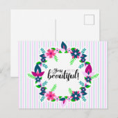 Du bist so schön! postkarte (Vorne/Hinten)
