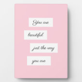 Du bist so schön wie du bist fotoplatte (Vorderseite)