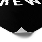 Du bist so schön zu mir Kaffee Puppe dunkle BG Poster (Ecke)