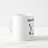 Du bist so seltsame, anpassbare Tasse (Vorderseite Links)