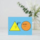 Du bist so sinnlos - Funny Geometry Postkarte (Stehend Vorderseite)