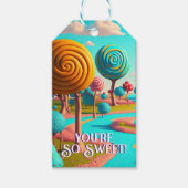 Du bist so süß Candy Lane Lollipop Gum Drop Trees Geschenkanhänger (Vorderseite)