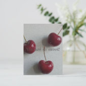 Du bist so süß Cherry Postkarte (Stehend Vorderseite)