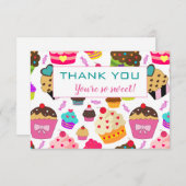 Du bist so süß dankeskarte (Vorne/Hinten)