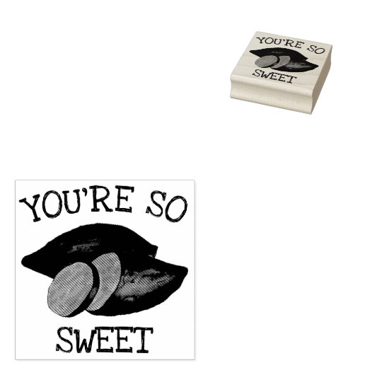 Du bist so süß Kartoffeln Kartoffeln Yam Feinschme Gummistempel (Stempel)
