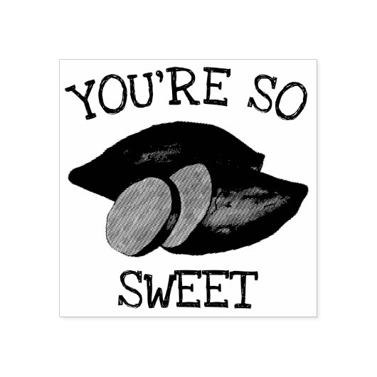 Du bist so süß Kartoffeln Kartoffeln Yam Feinschme Gummistempel (Prägung)